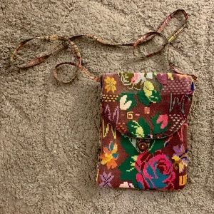 Bags - Handmade Floral Cross-Body Purse Bags - Handmade Floral Cross-Body Purse